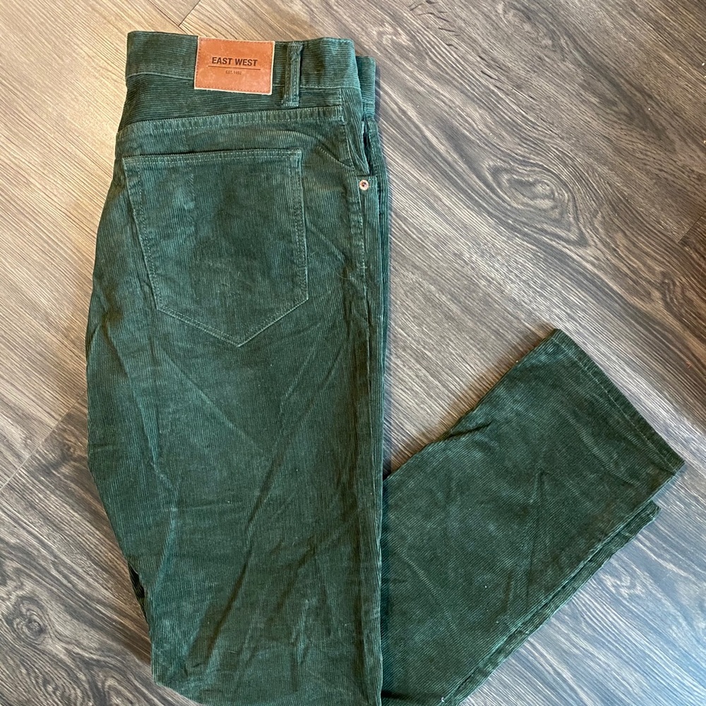 Deep Green Corduroy Pants